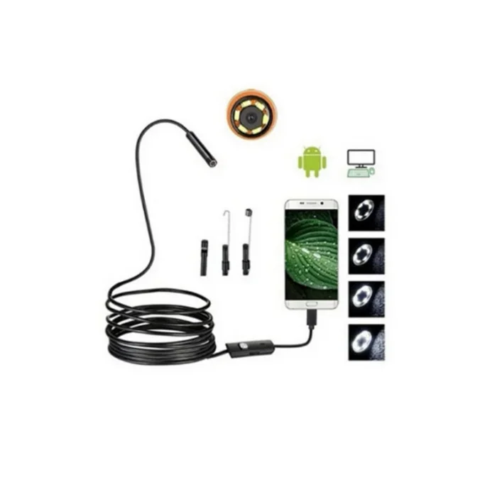 BUĞZ Endoskop 3 İn 1 Yılan Kamera Usb Micro Usb Type-c 20 Metre Sert Kablo