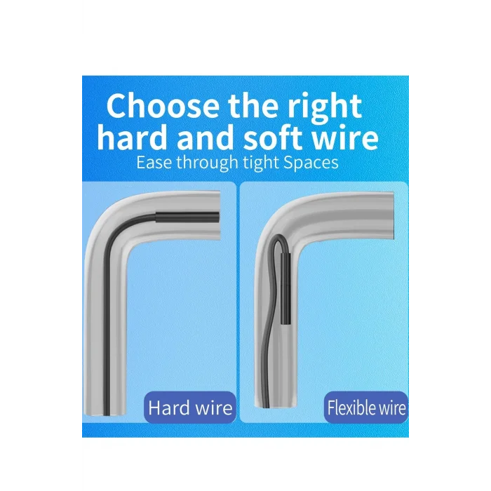 BUĞZ Endoskop Yılan Video Kamera İos Uyumlu Led’li 5 Metre 7 Mm Sert Kablo 2mp Full Hd