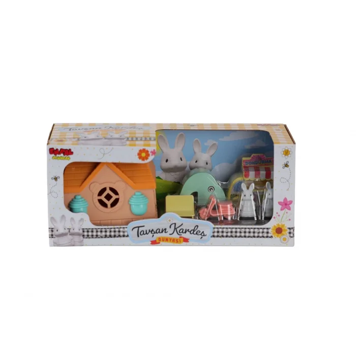 BUĞZ ENF-39190 SEVİMLİ TAVŞANLAR VE KAYDIRAKLI EVİ