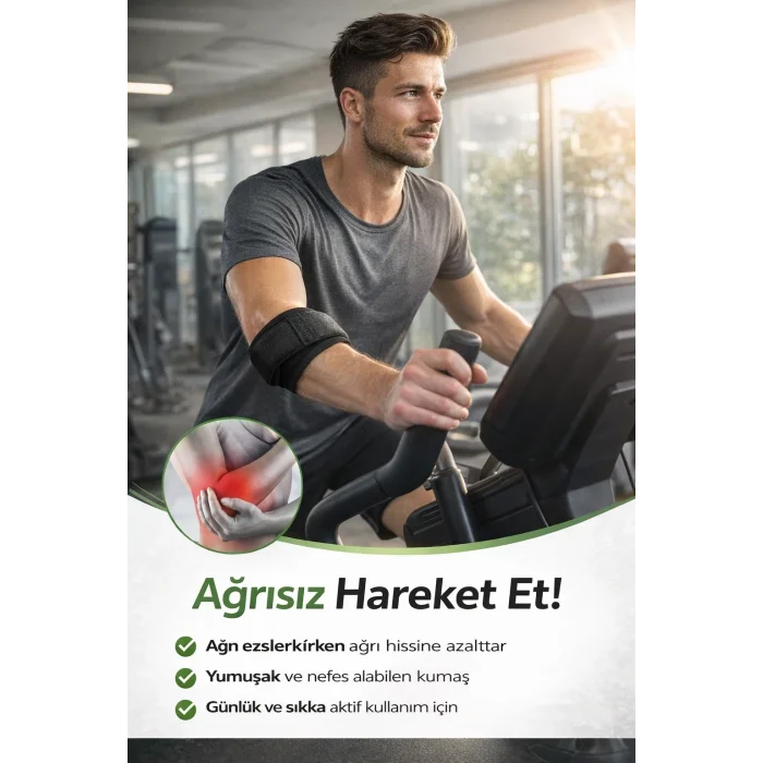BUĞZ Epikondilit Bandajı – Tenisçi & Golfçü Dirseği İçin Ayarlanabilir Destek