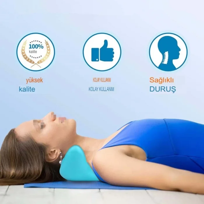 BUĞZ Ergonomik Boyun Masaj Yastığı – Servikal Traksiyon Destekli, Omurilik Ortopedik Yastık