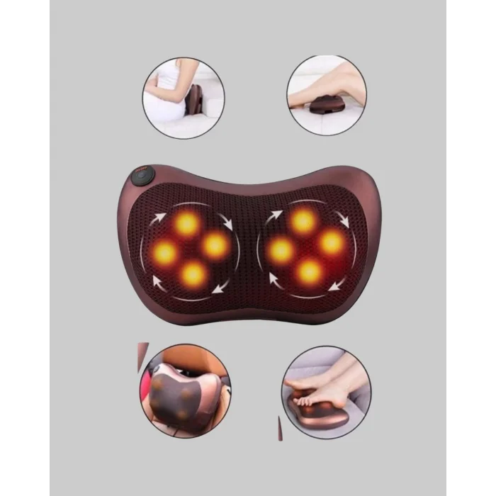 BUĞZ Ergonomik Derin Yoğurmalı Boyun Bel Sırt Masaj Cihazı Priz Çakmak Girişli