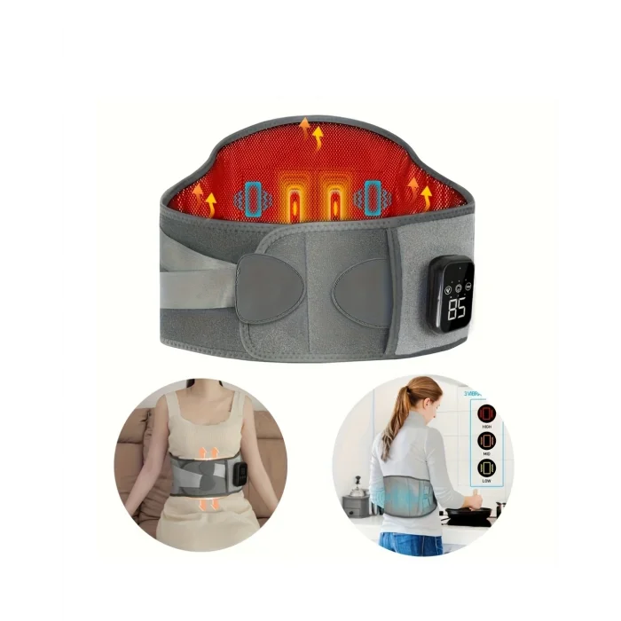 BUĞZ Ergonomik Isı Terapili Titreşimli Bel Kemeri Taşınabilir Tasarım