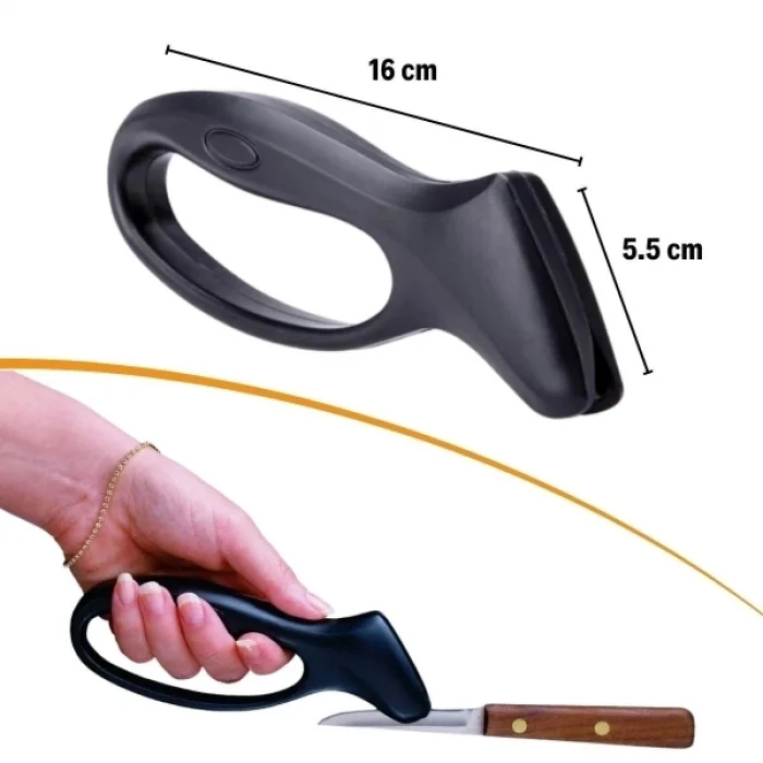 BUĞZ Ergonomik Paslanmaz Çelik Manuel Bıçak Bileme Aleti