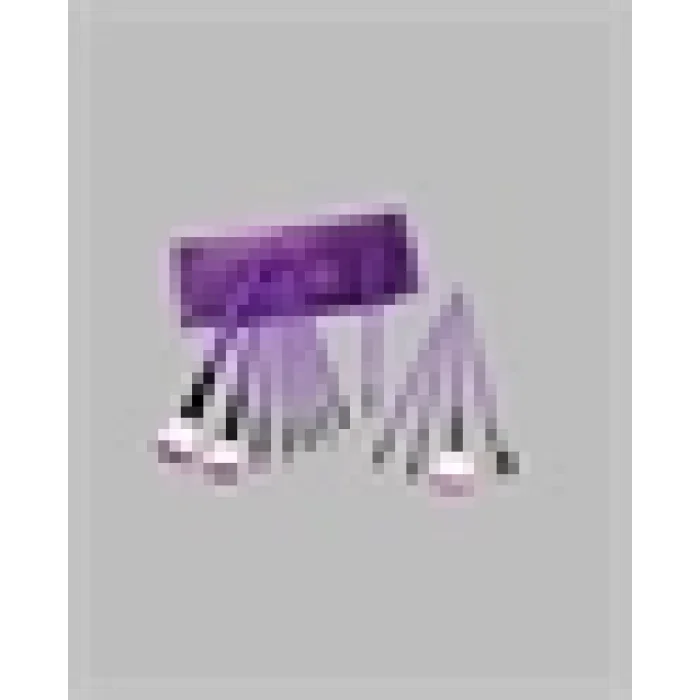  Ergonomik Saplı Fiber Kıllı 12li Makyaj Fırça Takımı Göz ve Ten Makyajı İçin Uygun