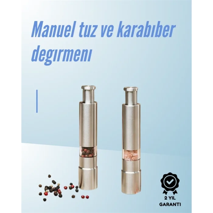  Ergonomik Tasarımlı, Nem Geçirmez Kapaklı Baharat Öğütücü