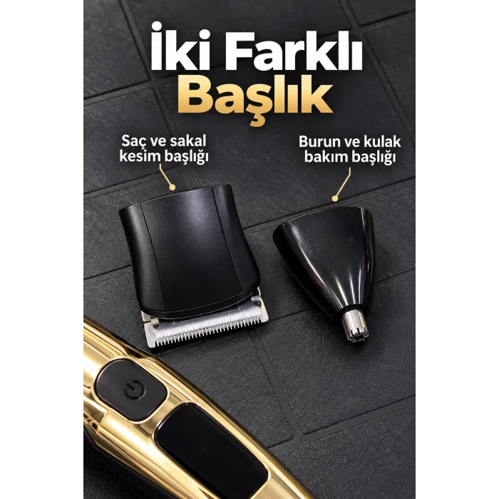 BUĞZ Erkek Bakım Seti Kablosuz Kullanımlı Üç Başlıklı - BUĞZ