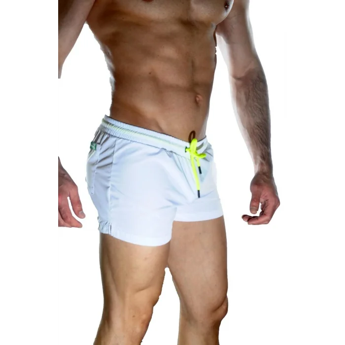 BUĞZ Erkek Beyaz Mini Mayo Short