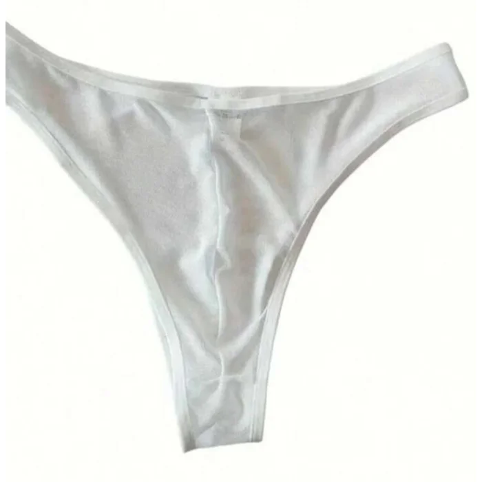 BUĞZ Erkek Biyeli Beyaz Transparan Brazillian Slip