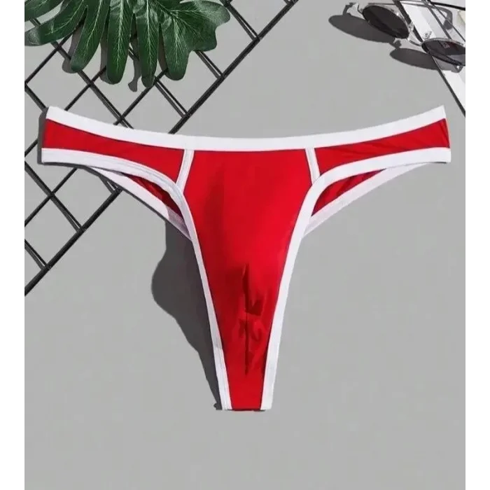 BUĞZ Erkek Biyeli Kırmızı Tanga