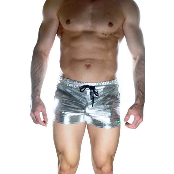 BUĞZ Erkek Gümüş Lame Short