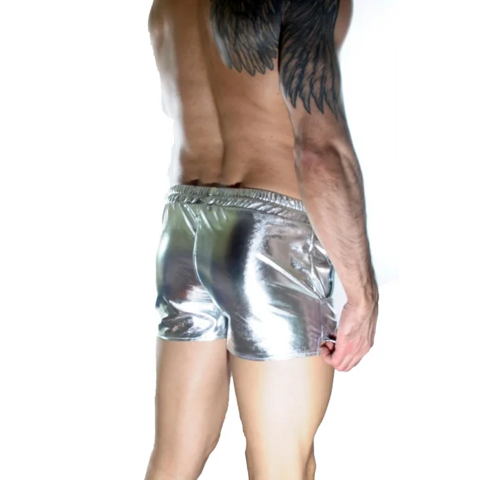 BUĞZ Erkek Gümüş Lame Short