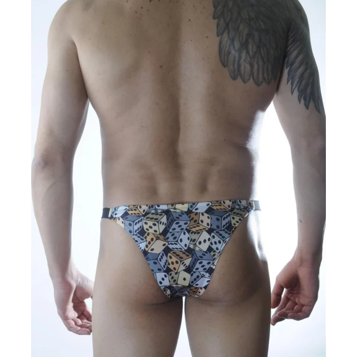 BUĞZ Erkek Zar Desenli Brazillian Slip