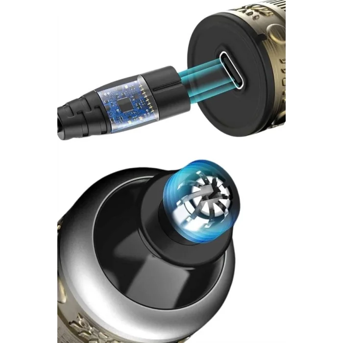  Erkeklere Özel 3 Başlıklı Tıraş Makinesi Saç Sakal Ense Kulak Tıraşına Uygun