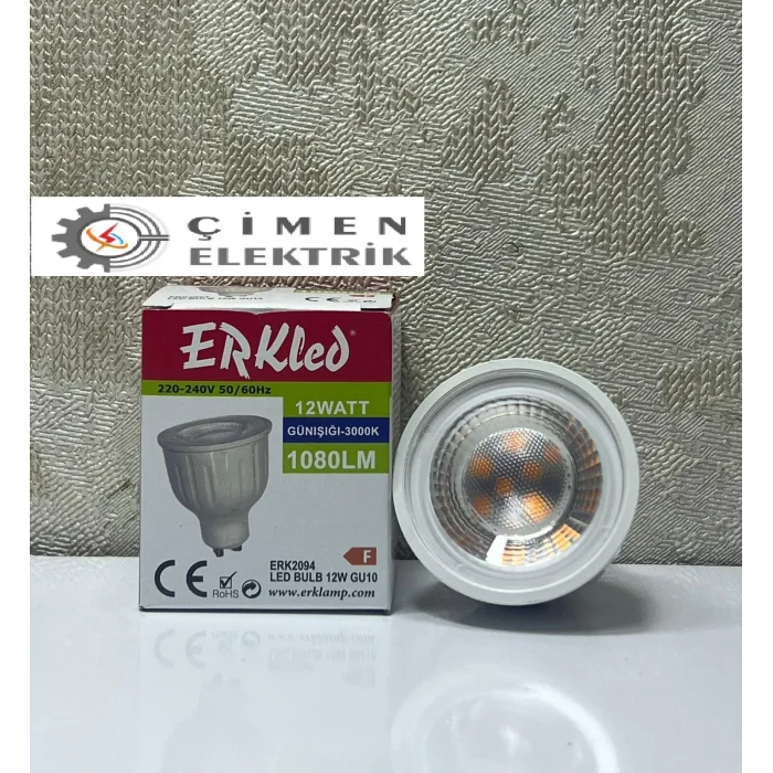 BUĞZ ERKLED ERK 2094 GU10 Lensli Ampül 12W 3000K Gün Işığı