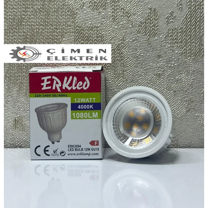  ERKLED ERK 2094 GU10 Lensli Ampül 12W 4000K Ilık Beyaz