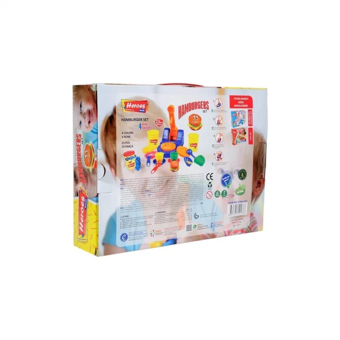  ERN-538 Heroes Hamburger Oyun Hamuru Seti