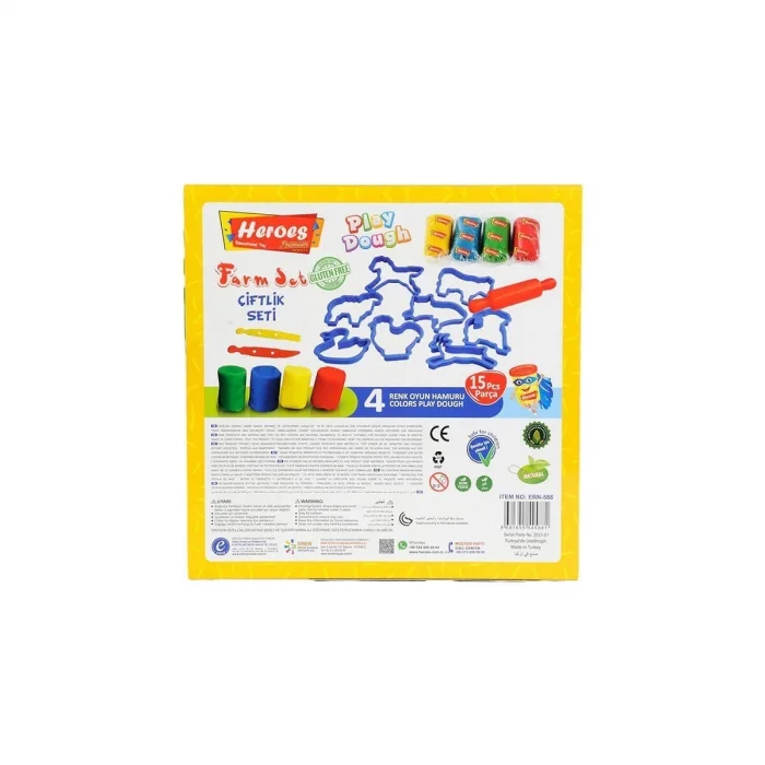  ERN-588 Heroes Orta Kutulu Çiftlik Oyun Hamuru Seti