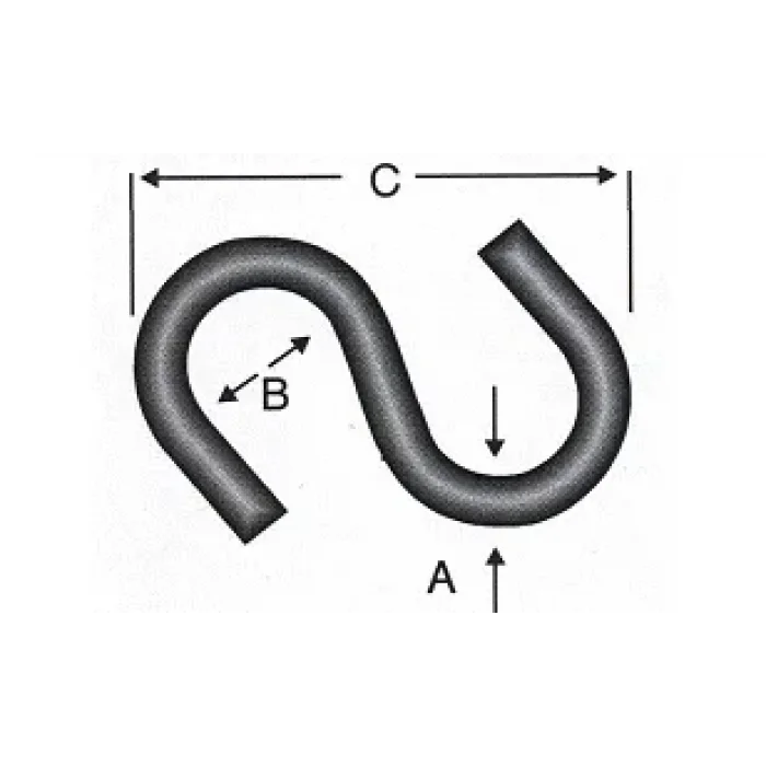 BUĞZ Es - S Kanca Minik 3,25x30 - 200 Adet