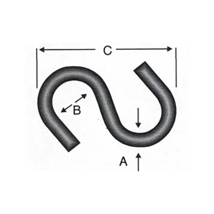 BUĞZ Es - S Kanca Minik 3,25x30 - 200 Adet