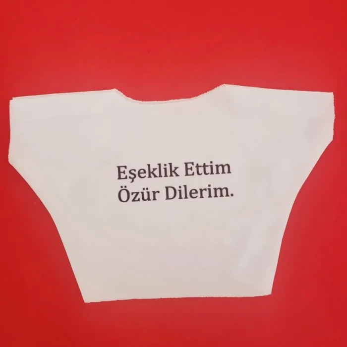 BUĞZ Eşeklik Ettim Yazılı Oyuncak Tişörtü