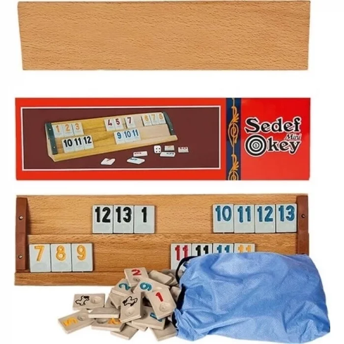  Eser Yetişkin Orta Boy Sedef Ağaç Okey Takımı