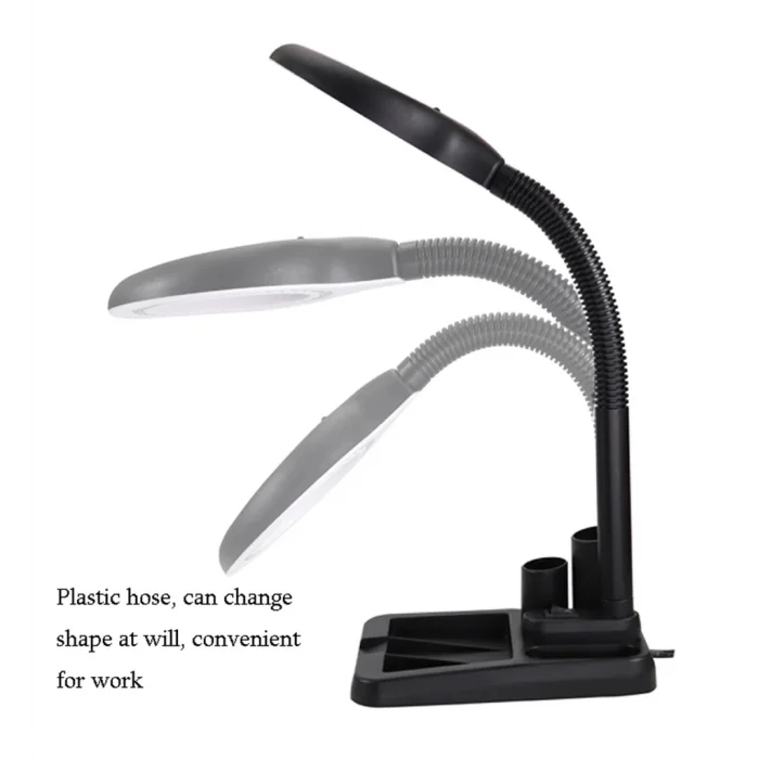 BUĞZ Esnek 5x /10x,40 Led Işıklı Büyüteç ,lamba  Büyüteç Okuma, Çalışma Lehim Masa Lambası A808