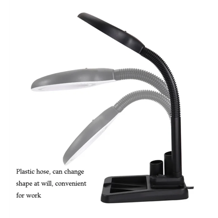 BUĞZ Esnek 5x /10x,40 Led Işıklı Büyüteç ,lamba  Büyüteç Okuma, Çalışma Lehim Masa Lambası A808 - BUĞZ