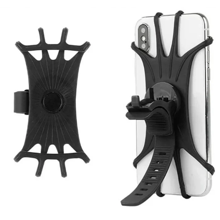  Esnek Silikon Örümcek Bisiklet Telefon Tutucu