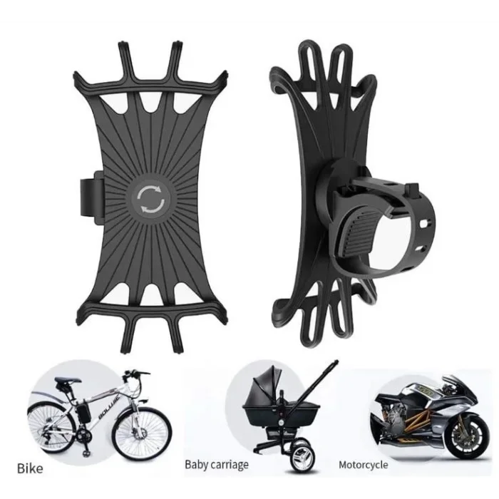  Esnek Silikon Örümcek Bisiklet Telefon Tutucu