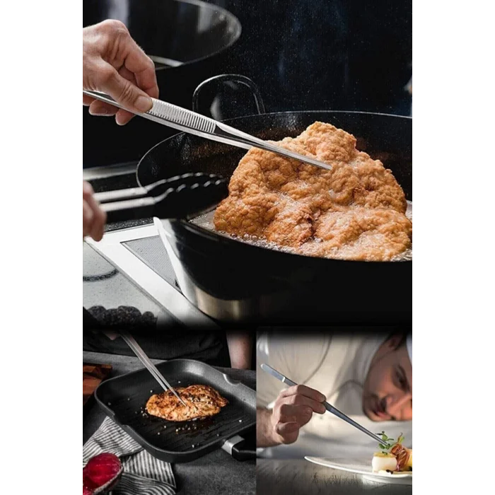 BUĞZ Et Kızartma Maşası - Pratik Pişirme Cımbızı - Profesyonel Cımbız Maşa