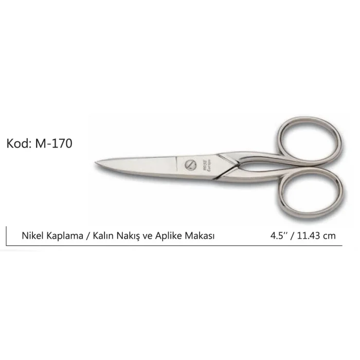 BUĞZ Europe Kalın Nakış Makası Süper Kalite No:4.5 11,43 Cm