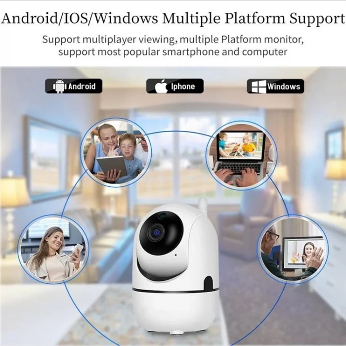  Ev Güvenlik 1080p Wifi Akıllı Kamera Bebek Monitör Hareket Algılama Sesli Alarm Ses Dinleme Gece Görüş Tf Kart Bulut Depolama Bebek Kamerası