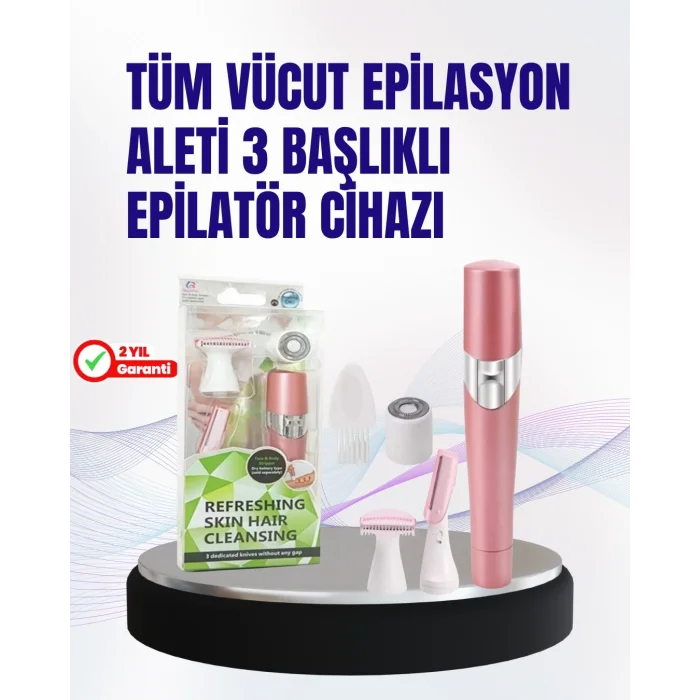  Ev Tipi Profesyonel Epilasyon Cihazı – Pembe