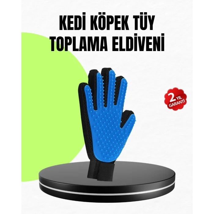BUĞZ Evcil Hayvan Bakım Eldiveni – Masaj ve Tüy Toplama Özellikli Silikon Eldiven