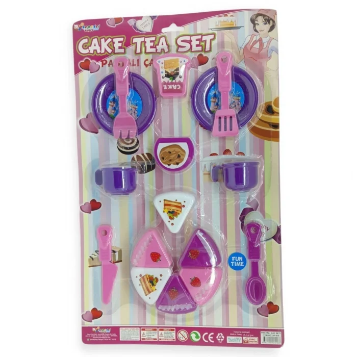 BUĞZ Evcilik Seti - 16 Parça Fincan ve Pasta Seti - SP-918  (BUĞZ)