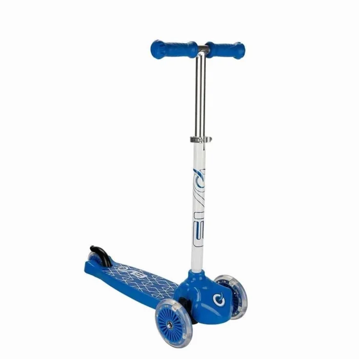  Evo Işıklı 3 Tekerlekli Mavi Scooter