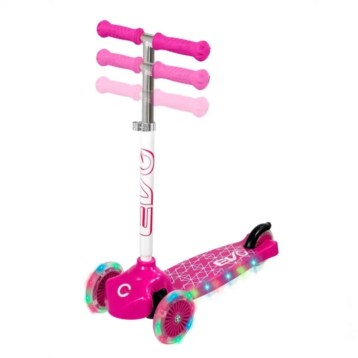  Evo Işıklı Move N Groove Pembe Üç Tekerlekli Scooter