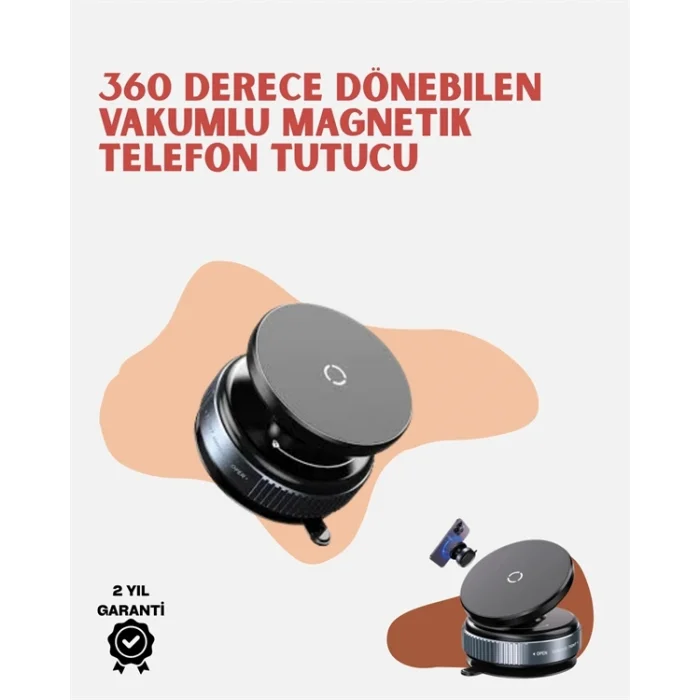 BUĞZ Evrensel Uyumlu Manyetik Araç Telefon Standı – Dayanıklı Alüminyum Gövde