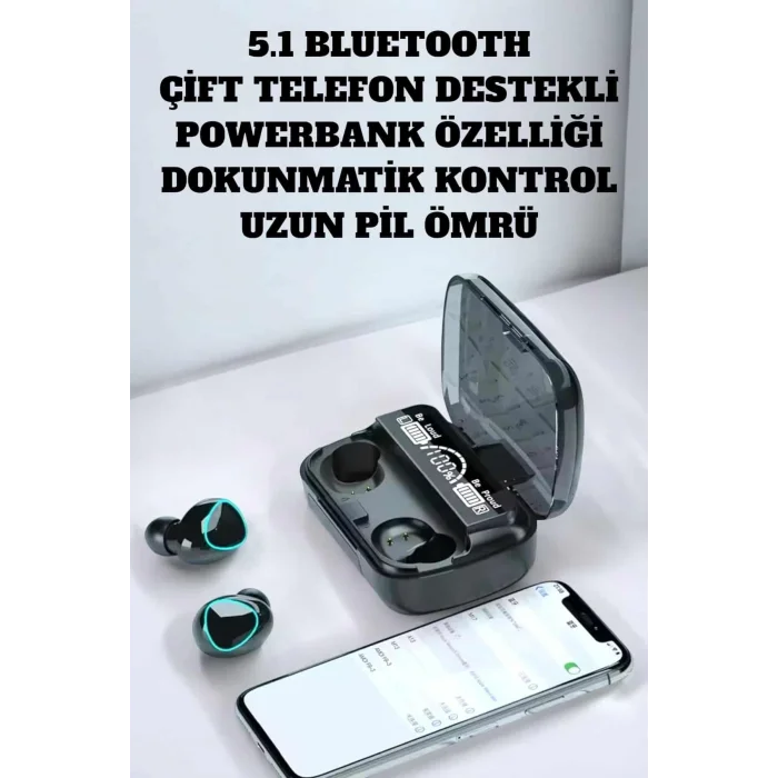  Extra Bass ve HD Ses ile Üstün Bluetooth 5.3 Kablosuz Kulaklık