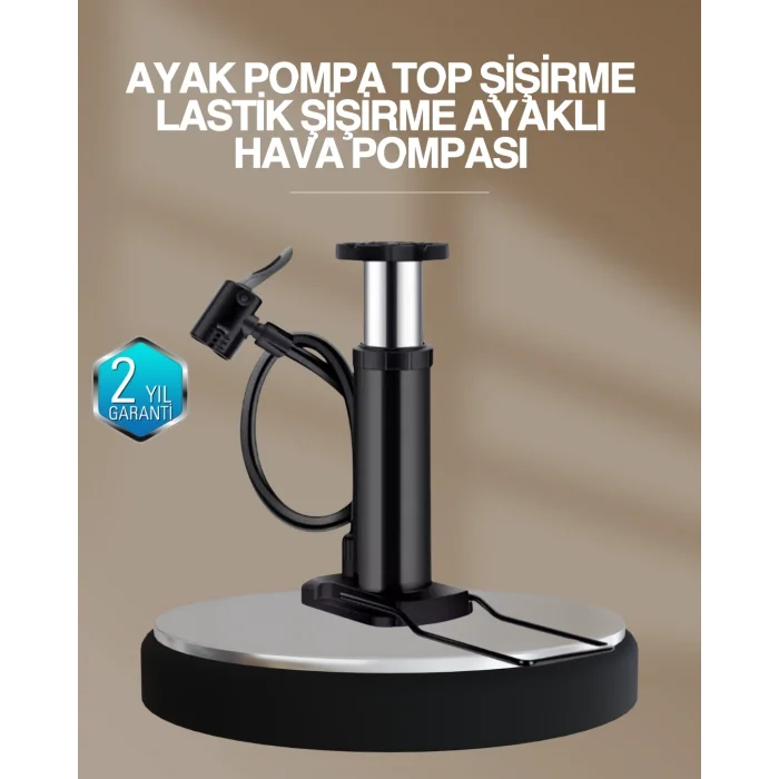 BUĞZ Extra Güçlü Ayak Pompası Otomobil Motosiklet Bisiklet Uyumlu