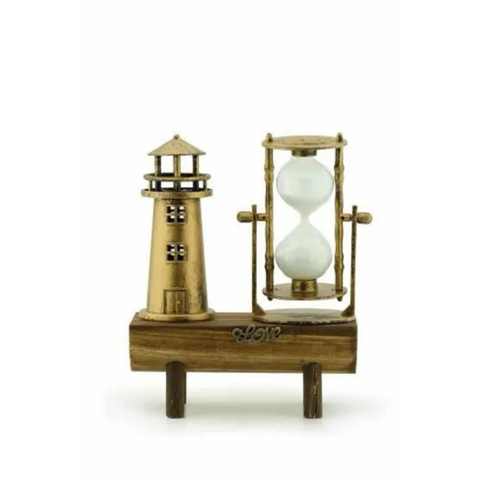 BUĞZ Eyfel Kulesi ve Deniz Feneri Dekoratif Masa Biblosu Hediyelik - Lisinya