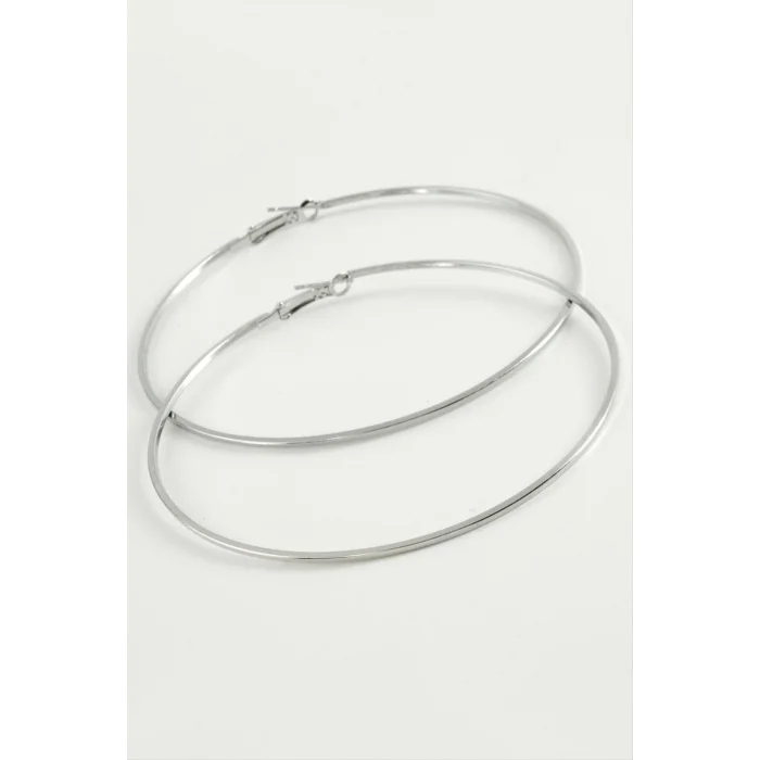 BUĞZ Ezme Metal Halka Küpe 8-9-10 cm