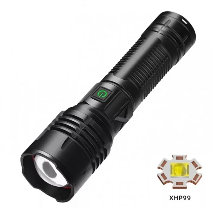 BUĞZ F-38  Yüksek Güç Ultra Spot Uzun Menzilli El Feneri Şarj Edilebilir Led   Güçlü El Fener Aydınlatma