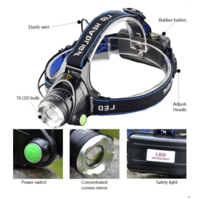 BUĞZ F-823a Su Geçirmez Şarjlı Kafa Lambası - Lisinya