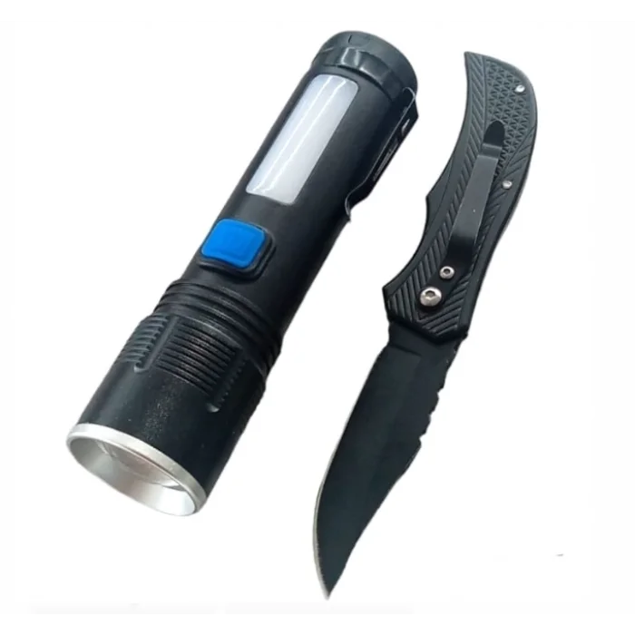 BUĞZ F-91 Zoomlu Xhp-50 Güçlü Işık Taşıma Çantalı 2,li Set