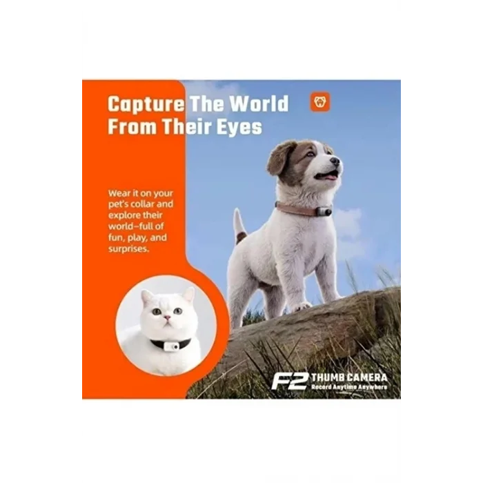 BUĞZ F2 2k 1080p Parmak Kamera 130° Geniş Açı Ips Ekranlı 25g Mini Taşınabilir Cep Kamerası Siyah - BUĞZ