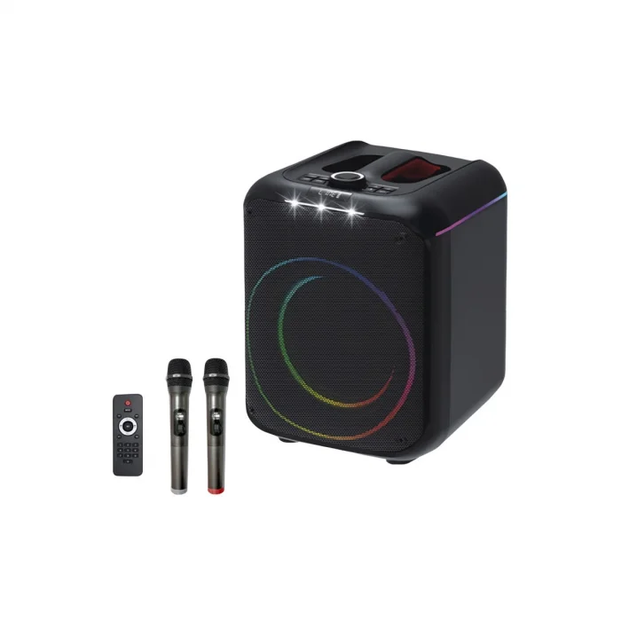 BUĞZ F39 25w Sürücülü Rgb Işıklı 2 Adet Mikrofonlu Bluetooth 5.3 Kablosuz Hoparlör – Siyah