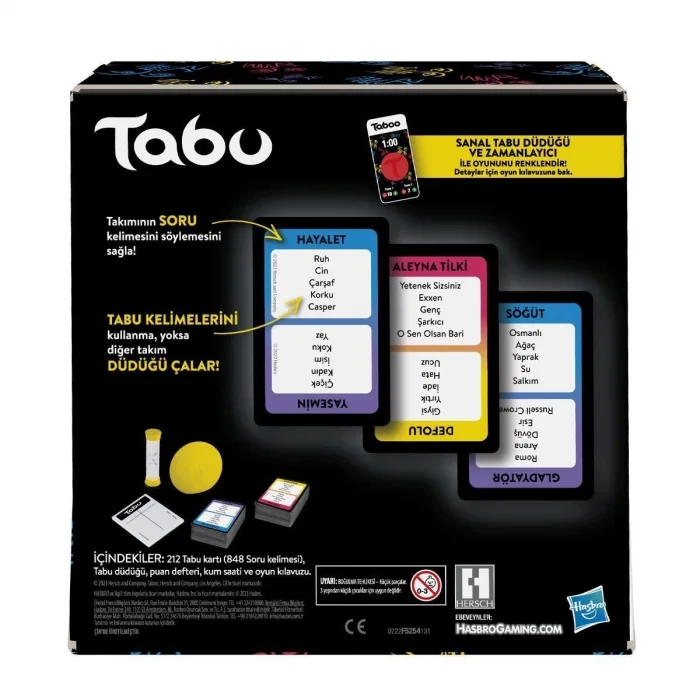 BUĞZ F5254 Hasbro Gaming - Tabu +13 yaş