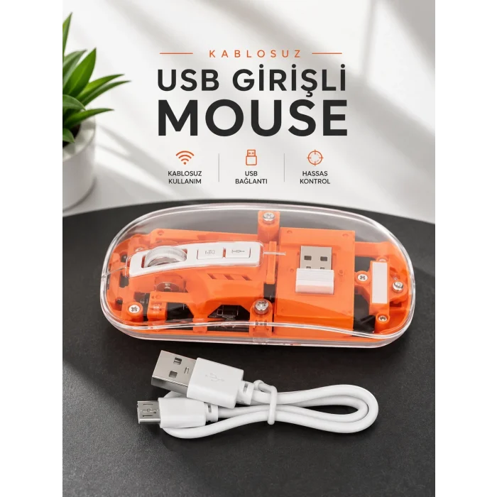 BUĞZ Fare Mouse Çift Modlu Kablosuz Bağlantılı 2.4GHz Destekli